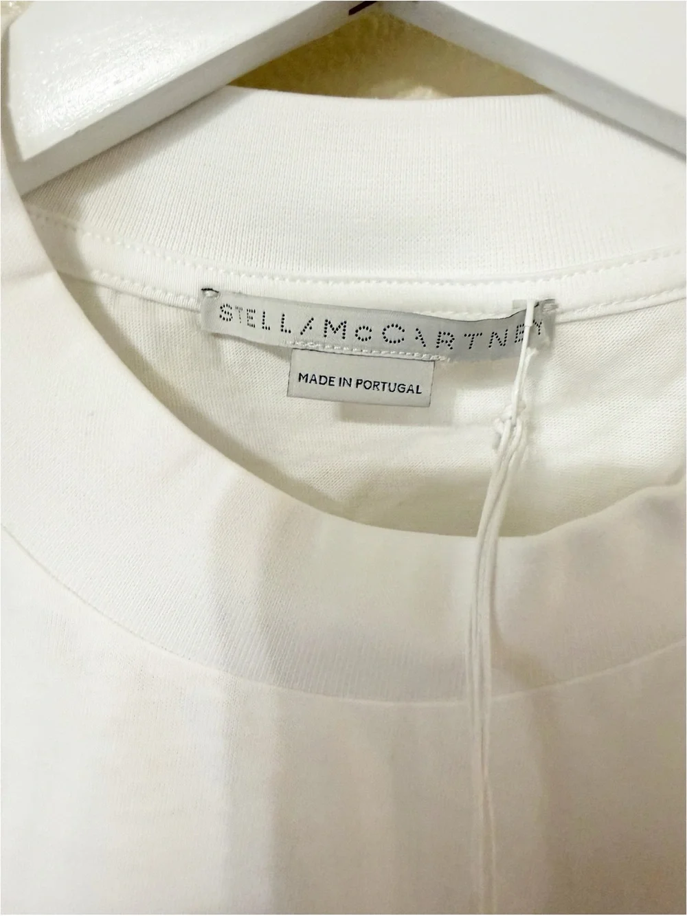 Stella McCartney Logo Graphic 3D Fringe Colorful White Cotton T-Shirt NEW - Picture 10 of 13